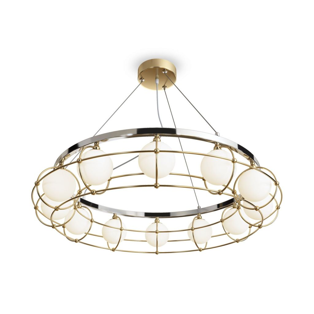Подвесная люстра Maytoni Carcass MOD312PL-12GCH MAYTONI