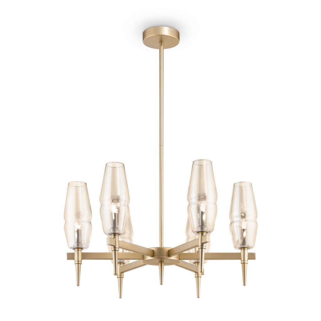 Люстра на штанге Maytoni Lita H002PL-06G MAYTONI