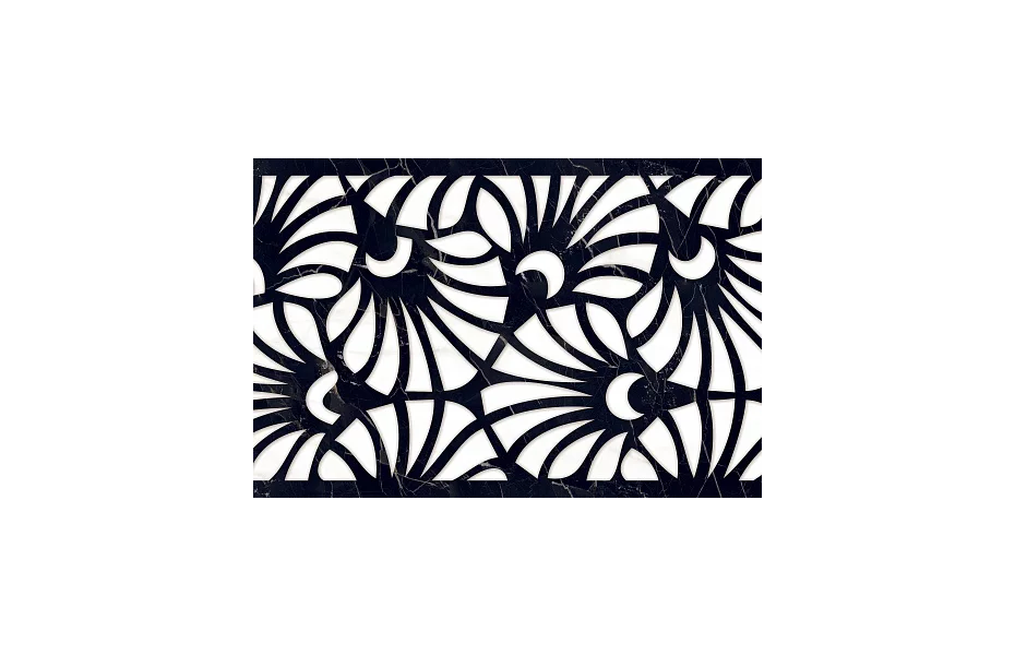 Плитка Керамогранит Art Ceramic Mira Black Decore 60x120 ART CENTRE