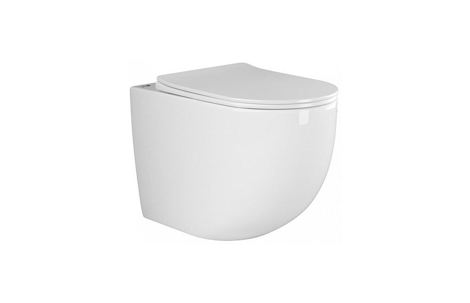Унитаз приставной Ceramica Nova Mia Rimless CN1810 36 x 56 x 40 см безободковый с сиденьем Soft Close МОСПЛИТКА