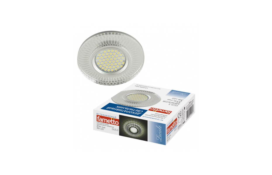 ВСТРАИВАЕМЫЙ СВЕТИЛЬНИК FAMETTO LUCIOLE DLS-L152 GU5.3 GLASSY/CLEAR 3D MNOGOROZETOK - МНОГОРОЗЕТОК