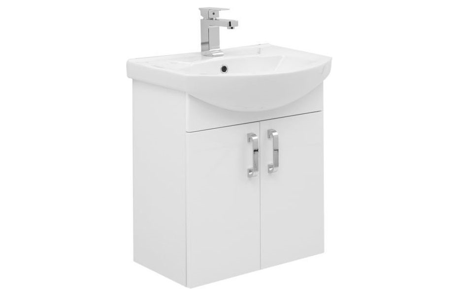 AQUANET Ирис 60 Тумба для ванной комнаты с раковиной (2 дверцы) АТЕЛЬЕ ВАННОЙ КОМНАТЫ. САМАРА