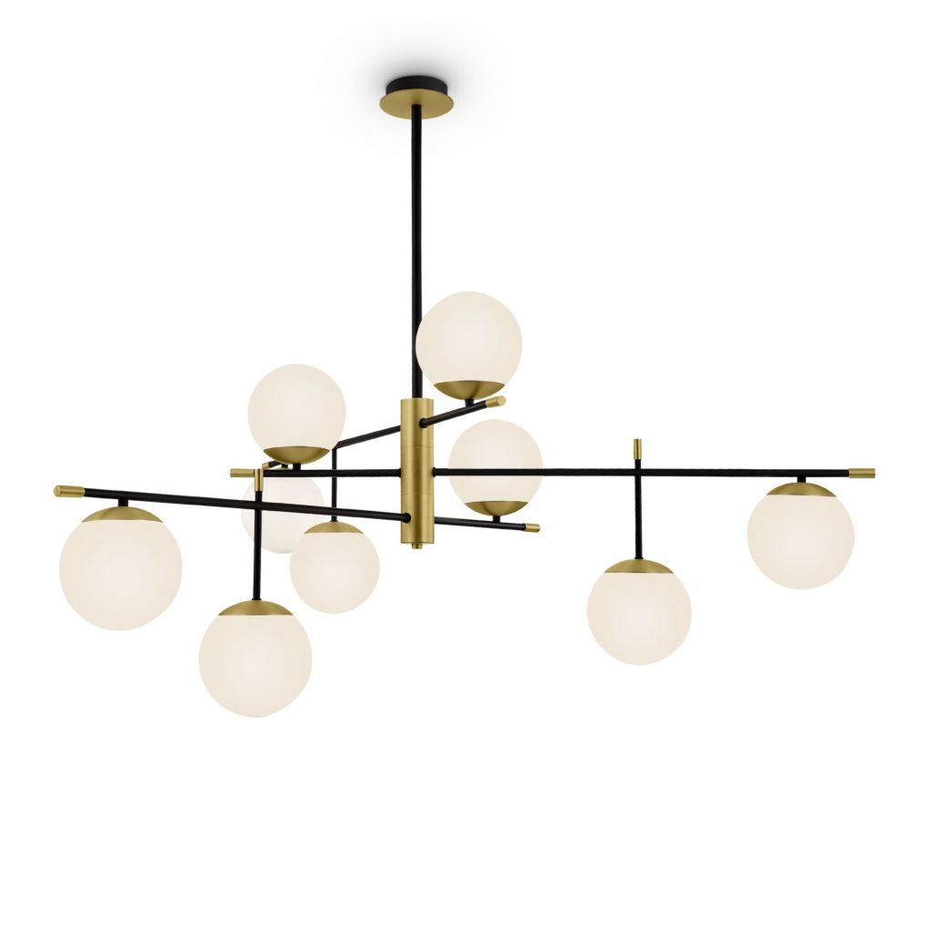 Люстра на штанге Maytoni Nostalgia MOD048PL-09G MAYTONI