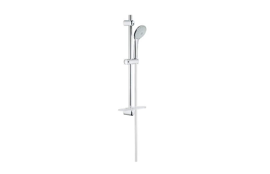 GROHE Душевой гарнитур с полочкой GROHE Euphoria (ручной душ, штанга 600 мм, шланг 1750 мм) с ограничением расхода воды, хром (2726600e) АТЕЛЬЕ ВАННОЙ КОМНАТЫ. САМАРА
