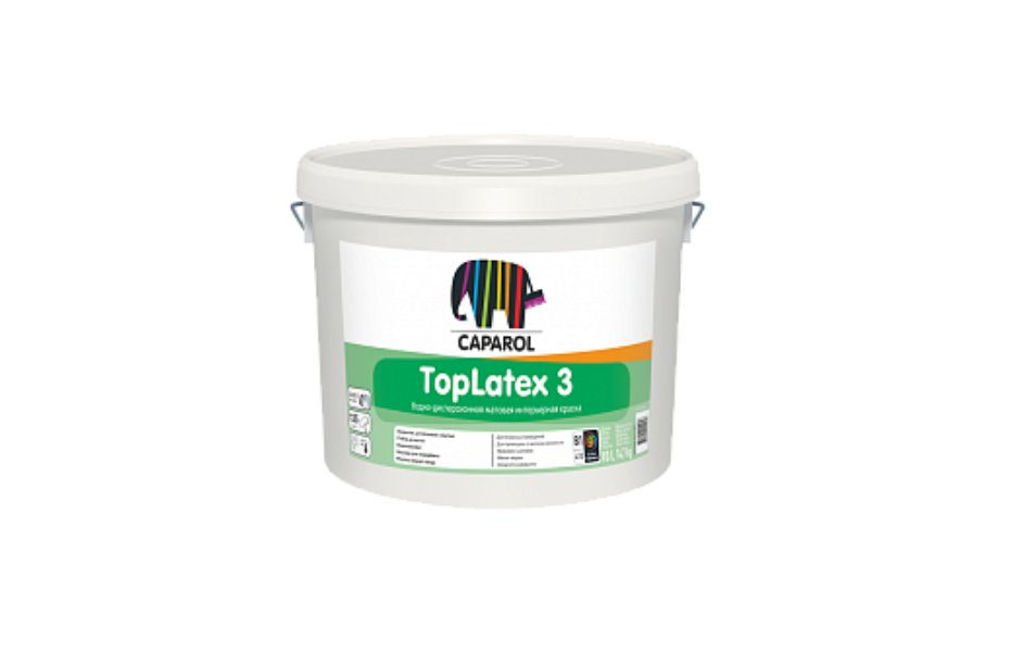Краска водно-дисперсионная Caparol TopLatex 3 (база 1, 10 л.) КАПАРОЛ ЦЕНТР САМАРА