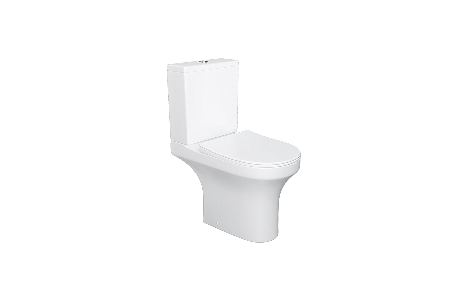 Унитаз-компакт Damixa Sirius DX86C8600SC с сиденьем микролифт, белый МОСПЛИТКА