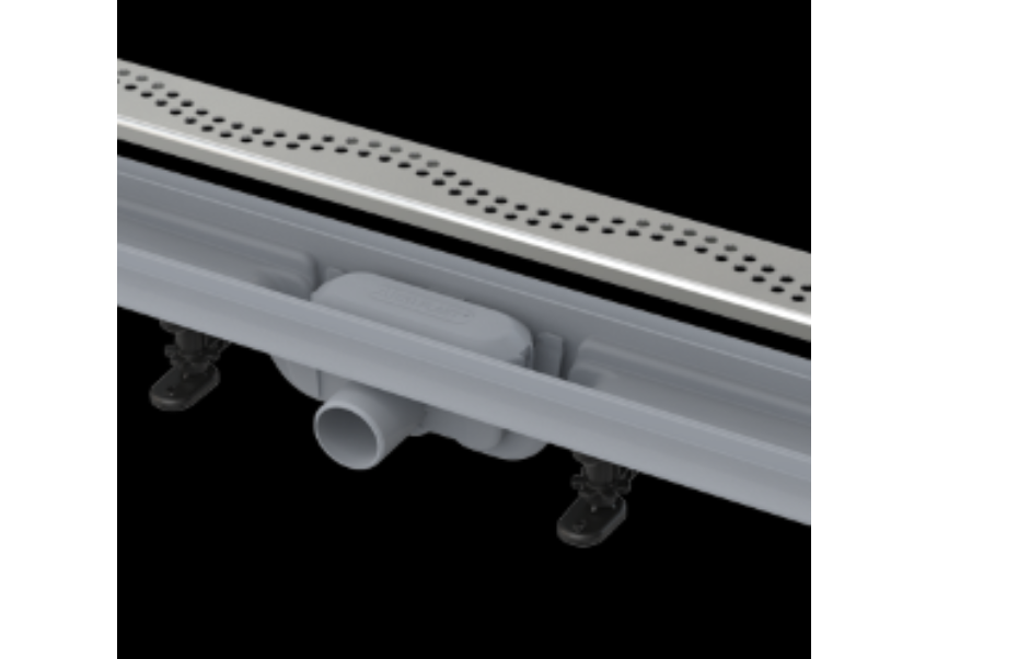 APZ8-750M Simple - Водоотводящий желоб с порогами для перфорированной решетки АКВАМЕТРИЯ