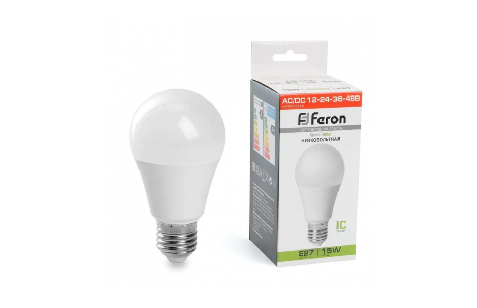 ЛАМПА СВЕТОДИОДНАЯ FERON LB-194 E27 15W 4000K 48730 МОСПЛИТКА