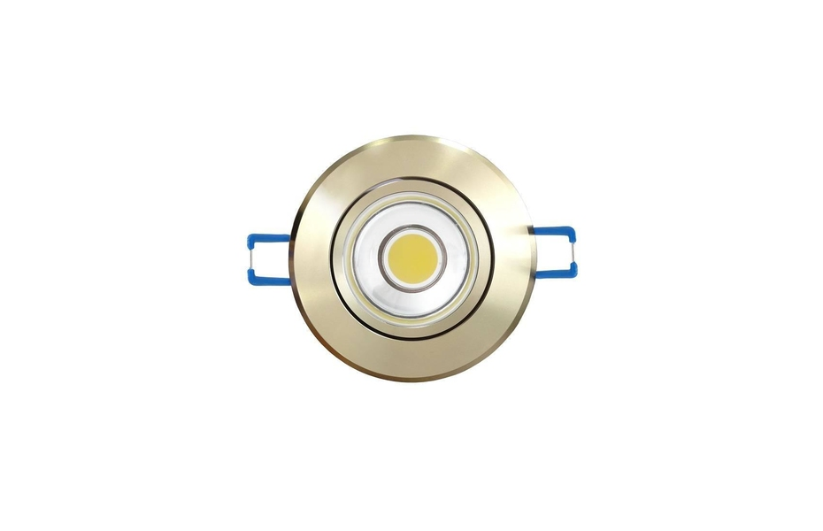 СВЕТОДИОДНЫЙ ВСТРАИВАЕМЫЙ СВЕТИЛЬНИК (08788) UNIEL 4500K ULM-R31-5W/NW IP20 GOLD MNOGOROZETOK - МНОГОРОЗЕТОК