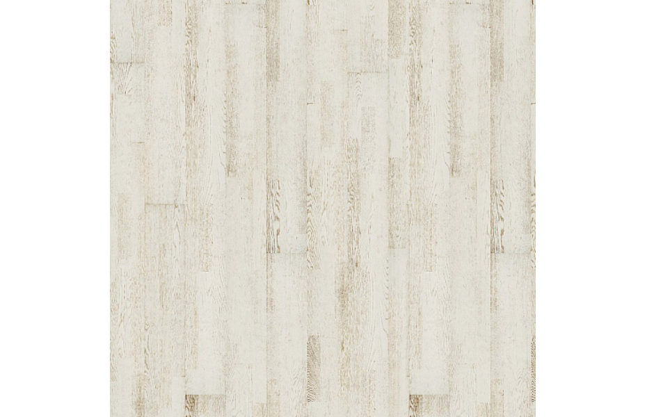 Паркетная доска Karelia Дуб Шорлайн Уайт белый матовый трехполосный Oak Shoreline White 3S ПОЛ СТРАНЫ