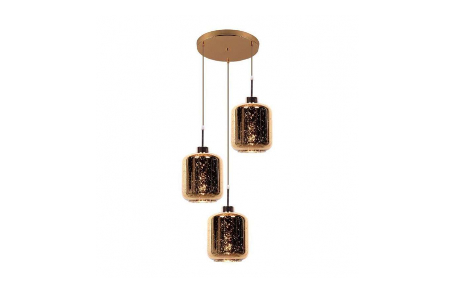 ПОДВЕСНАЯ ЛЮСТРА LUMINA DECO ALACOSMO LDP 6811-3 RD GD МОСПЛИТКА