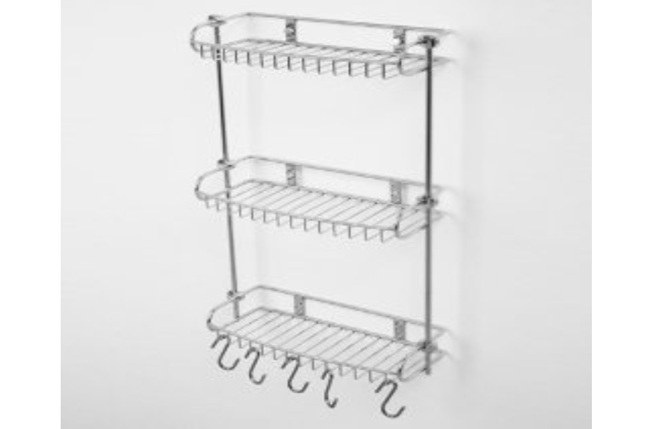 К-1433 Полка металлическая тройная, прямая АКВАМЕТРИЯ