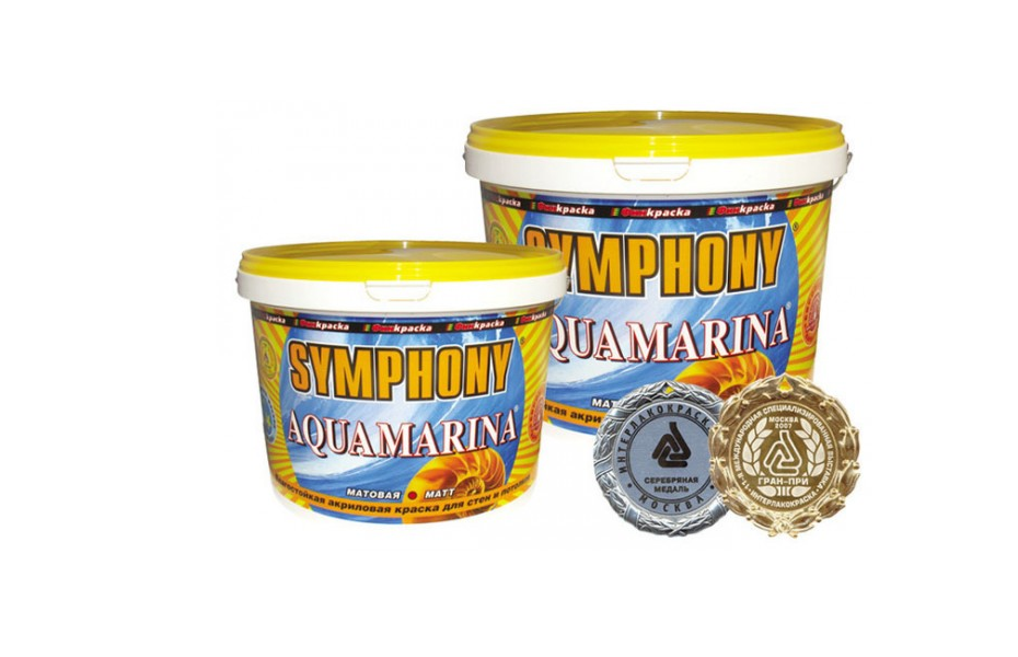 SYMPHONY АQUA MARINA – АКРИЛОВАЯ КРАСКА ДЛЯ ВЛАЖНЫХ ПОМЕЩЕНИЙ С ФИНКРАСКИ – САМАРА