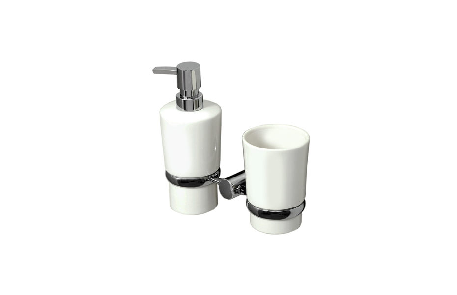 WasserKRAFT K-28289 Держатель стакана и дозатора АТЕЛЬЕ ВАННОЙ КОМНАТЫ. САМАРА