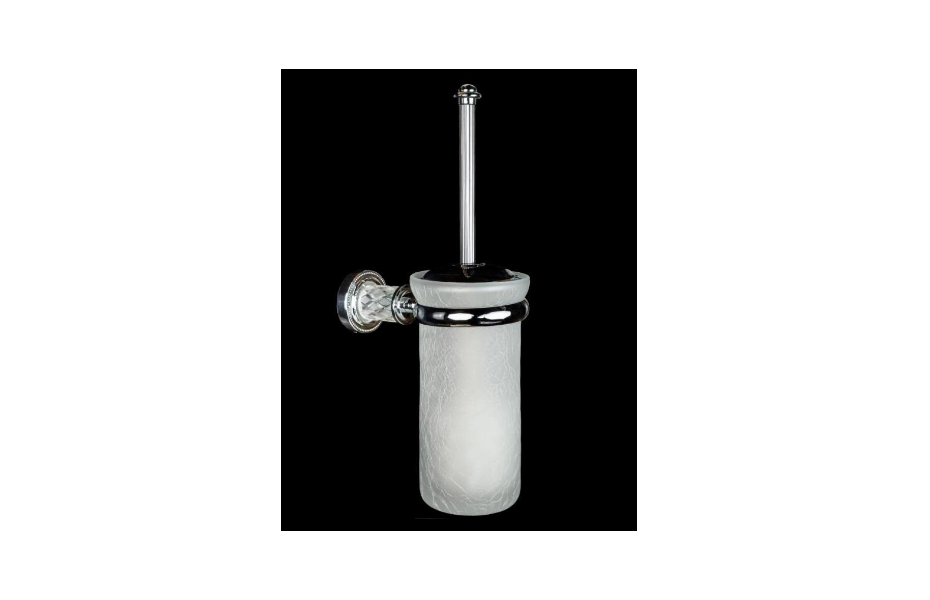BOHEME Murano Crystal Ершик для унитаза, настенный, хром АТЕЛЬЕ ВАННОЙ КОМНАТЫ. САМАРА