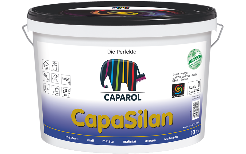 Краска водно-дисперсионная Caparol CapaSilan База 1, 10 л КАПАРОЛ ЦЕНТР САМАРА