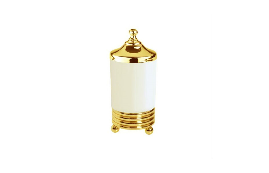 BOHEME Hermitage Gold Стакан для ватных дисков, золото АТЕЛЬЕ ВАННОЙ КОМНАТЫ. САМАРА