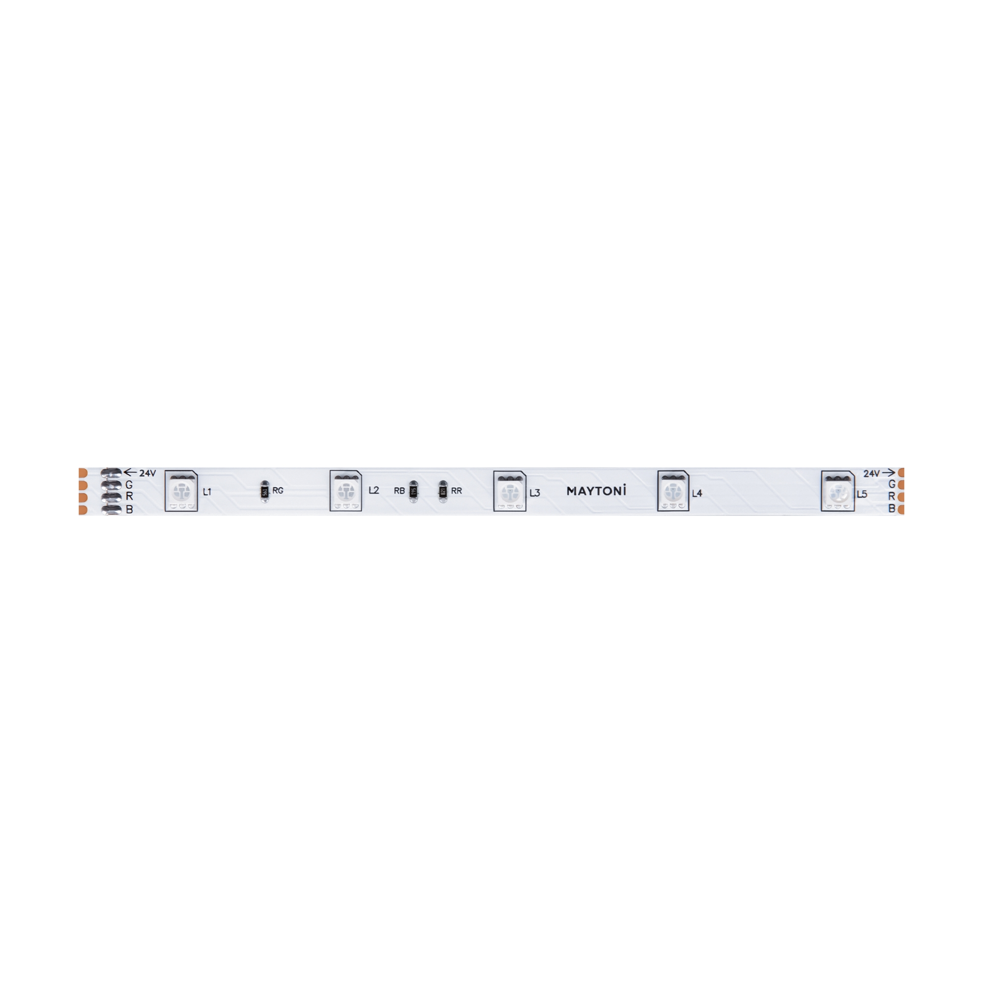 Светодиодная лента 7,2Вт/м 24V IP20 RGB Maytoni 10166 MAYTONI