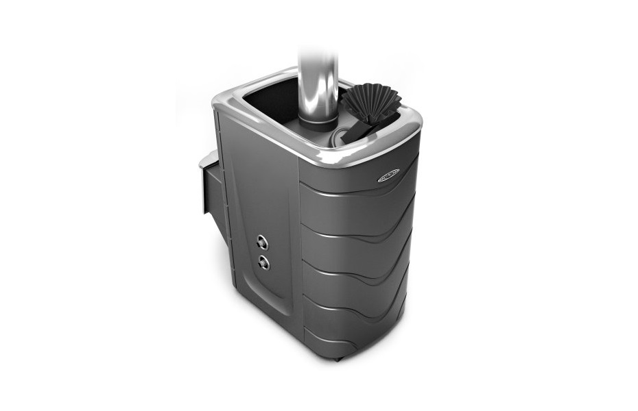 Печь банная TMF Гейзер 2014 Inox ДН ЗК ТО (Антрацит) (8-18 м³; 70 кг.; 3 мм.; D115 мм.) ПАР МАСТЕР