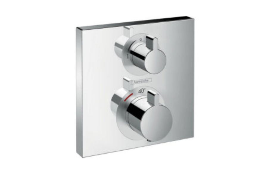 Термостат с запорным вентилем Hansgrohe Ecostat Square 15712000 АКВАМЕТРИЯ