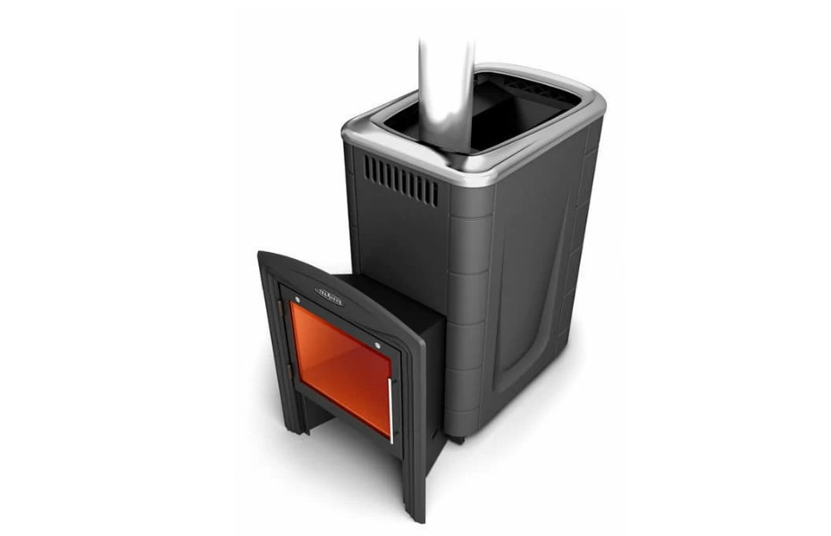 Печь для бани TMF Тунгуска 2011 Carbon Витра (Антрацит) ПАР МАСТЕР