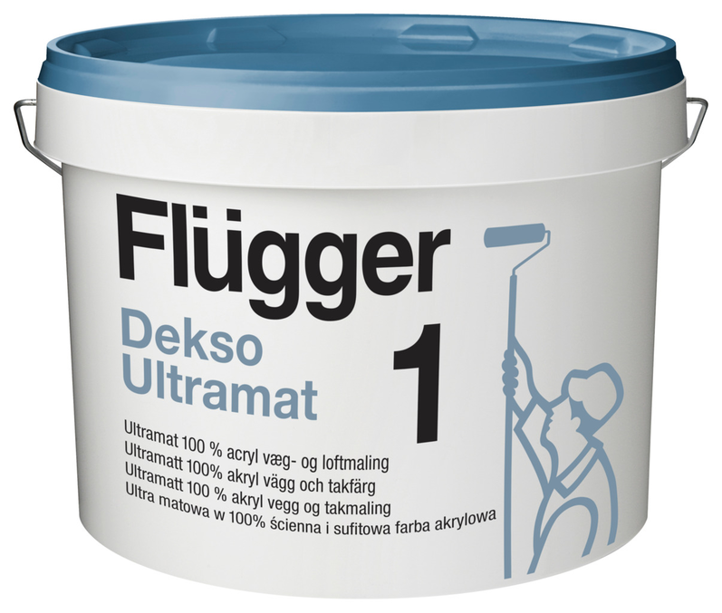 100% акриловая краска для внутренних работ Flugger Dekso Ultramat 1 base 1, 2,8л КРАСКИ FLUGGER