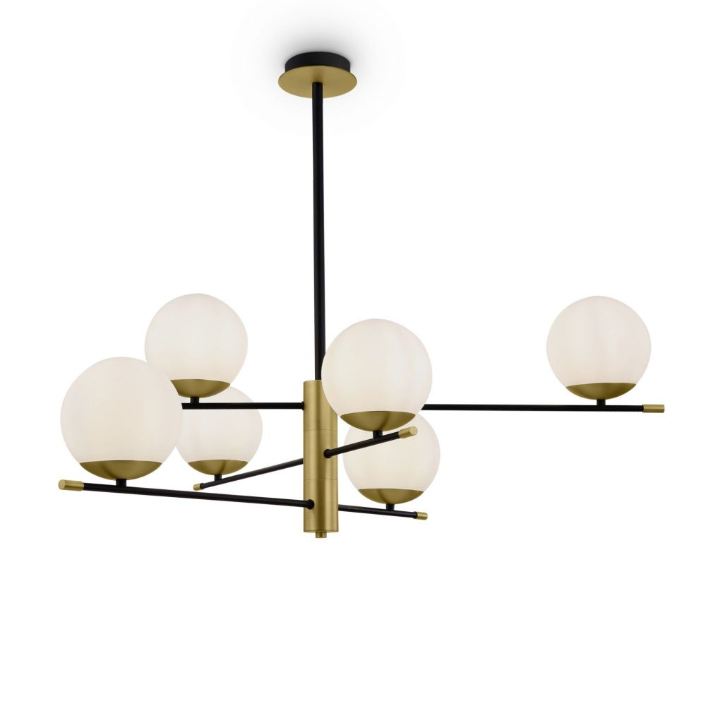 Люстра на штанге Maytoni Nostalgia MOD048PL-06G MAYTONI