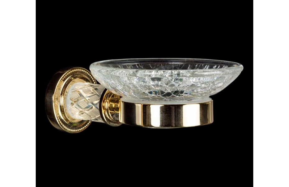 BOHEME Murano Crystal Мыльница, золото АТЕЛЬЕ ВАННОЙ КОМНАТЫ. САМАРА