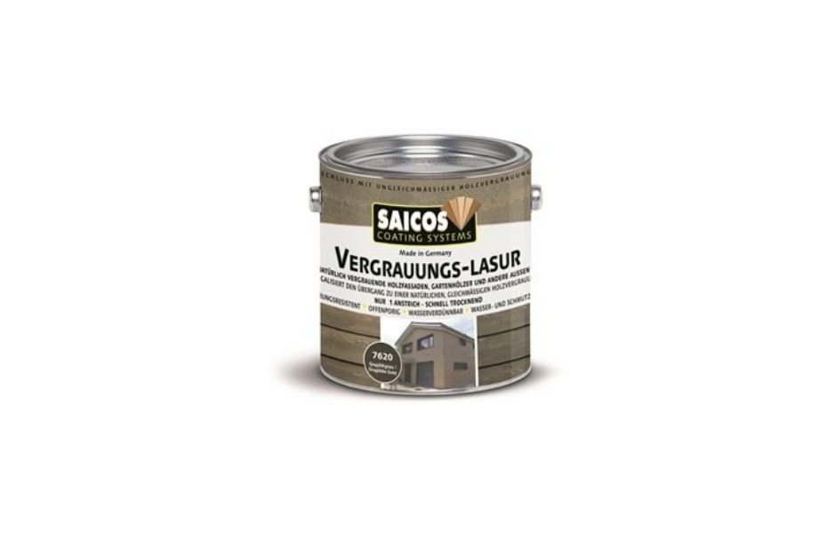 Защитная специальная лазурь Vergrauungs Lasur SAICOS. МАСЛА, КРАСКИ, КЛЕЙ