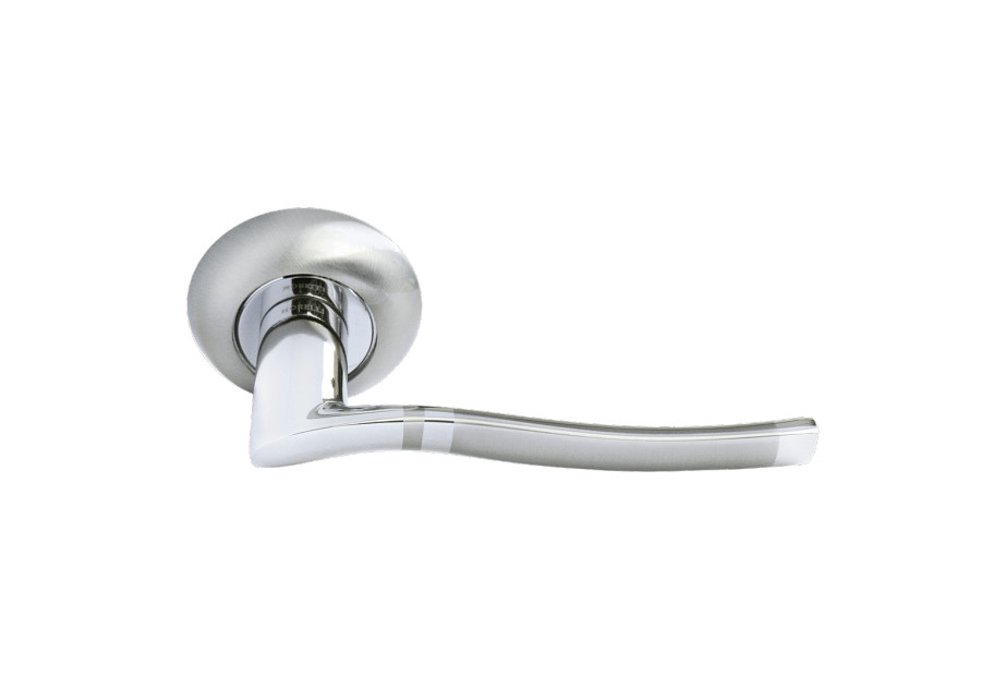 Дверные ручки MORELLI MH-04 SN/CP ФОНТАН АЗБУКА ДВЕРЕЙ