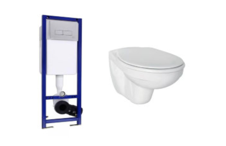 Комплект инсталляции Ideal Standard W3710AA, подвесного унитаза Ideal Standard W7406 с крышкой W3030 (SoftClose) W550101 АКВАМЕТРИЯ