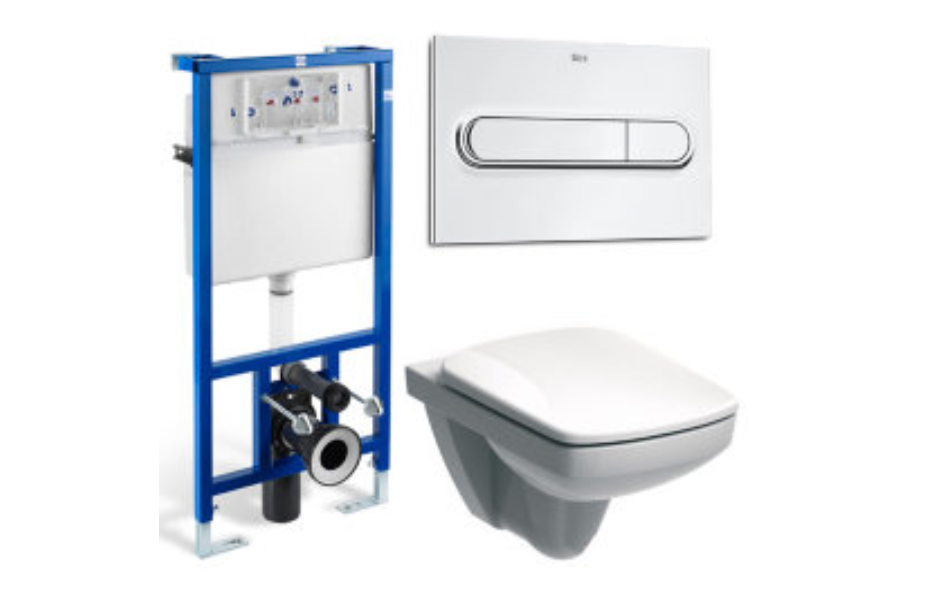 Комплект инсталляции Roca Pro WC 89009000K и подвесного унитаза IFO Special RP731100200 Rimfree RP7311-89009 АКВАМЕТРИЯ