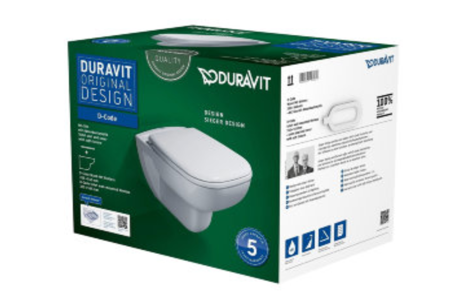 Унитаз подвесной Duravit D-Code (с крышкой) 45351900A1 АКВАМЕТРИЯ