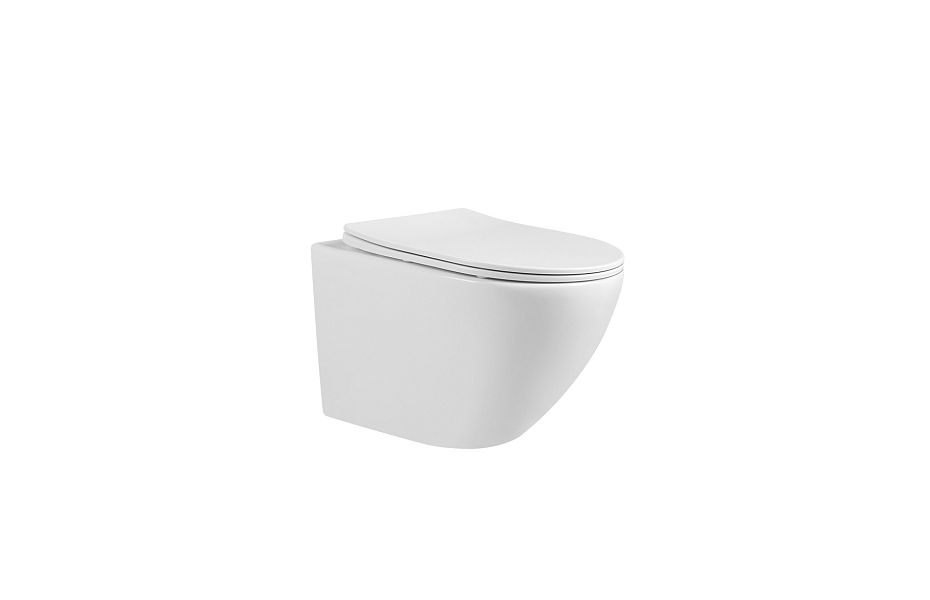 Унитаз Abber Bequem AC1100 подвесной белый, безободковый МОСПЛИТКА
