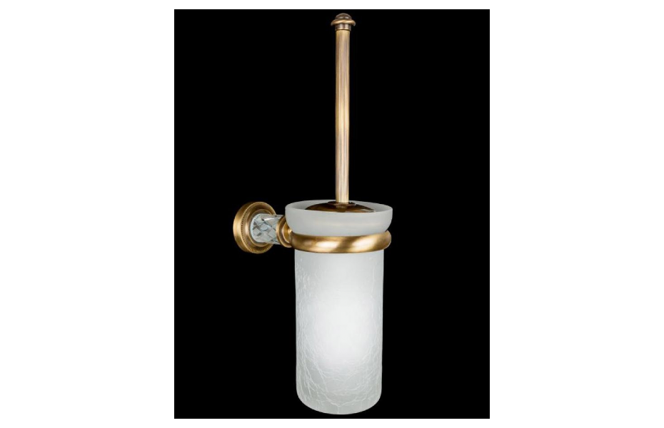 BOHEME Murano Crystal Ершик для унитаза, настенный, бронза АТЕЛЬЕ ВАННОЙ КОМНАТЫ. САМАРА