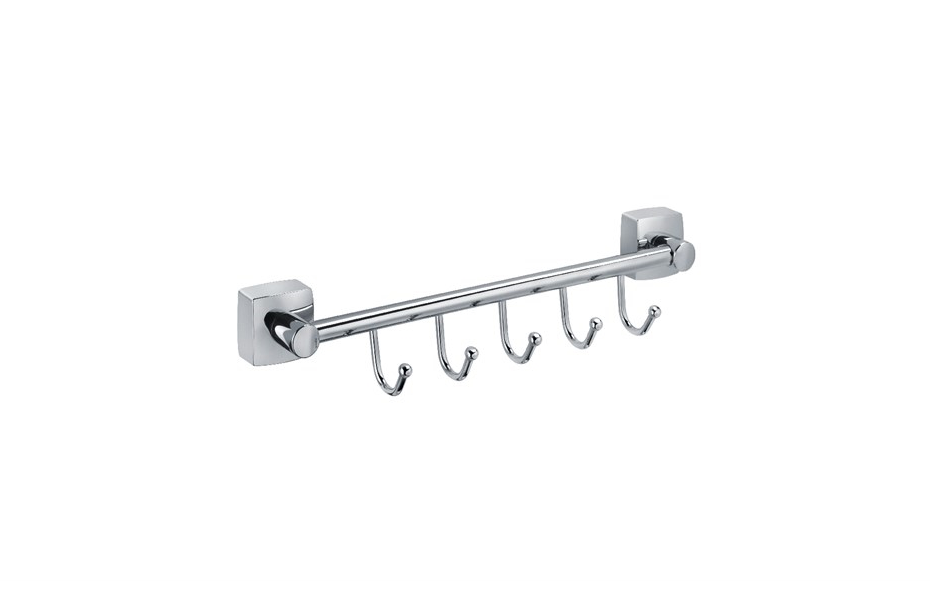 FIXSEN Kvadro Планка 5 крючков, цвет хром АТЕЛЬЕ ВАННОЙ КОМНАТЫ. САМАРА