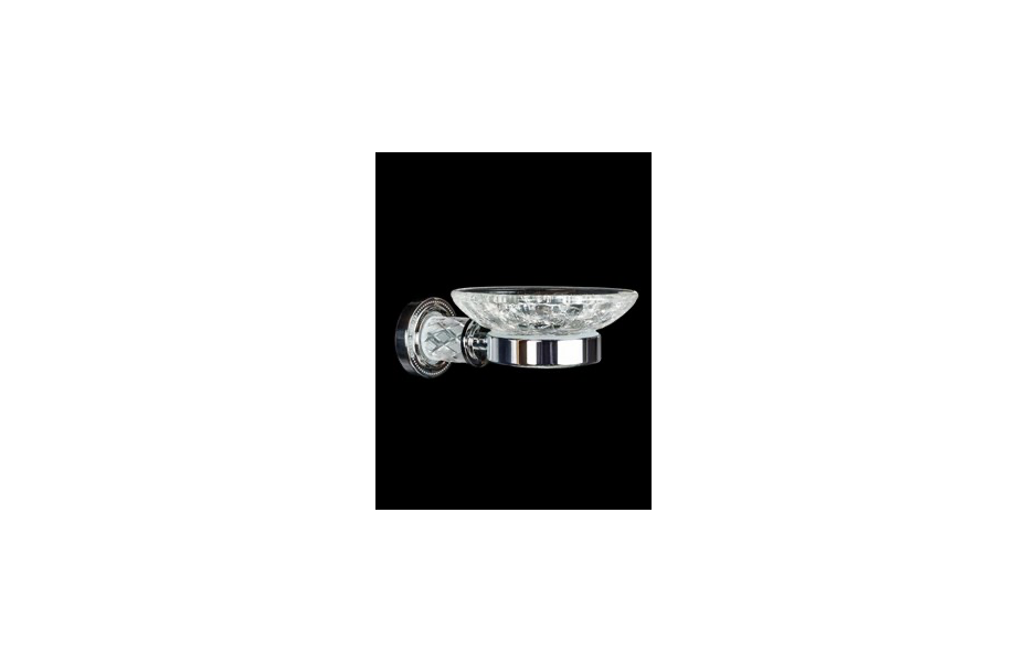 BOHEME Murano Crystal Мыльница, хром АТЕЛЬЕ ВАННОЙ КОМНАТЫ. САМАРА