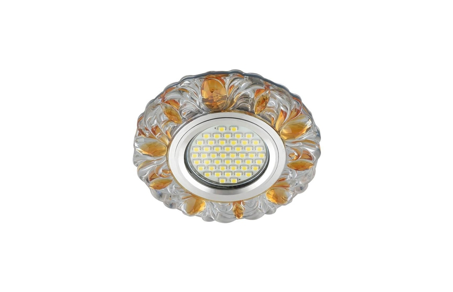 ВСТРАИВАЕМЫЙ СВЕТИЛЬНИК FAMETTO LUCIOLE DLS-L136 GU5.3 GLASSY/GOLD MNOGOROZETOK - МНОГОРОЗЕТОК
