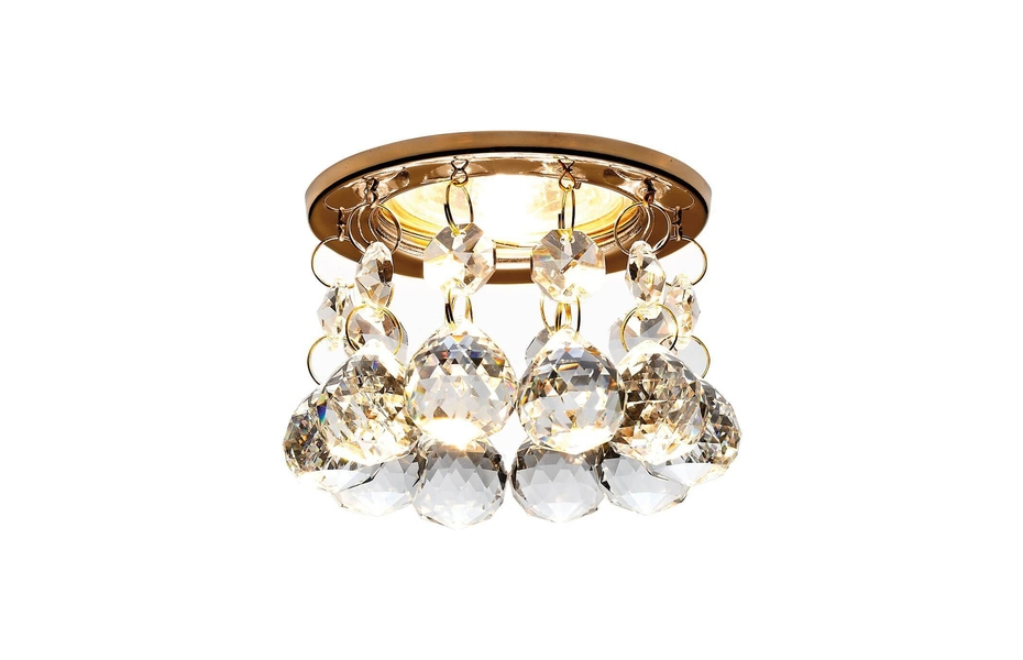 ВСТРАИВАЕМЫЙ СВЕТИЛЬНИК AMBRELLA LIGHT CRYSTAL K2051 CL/G MNOGOROZETOK - МНОГОРОЗЕТОК