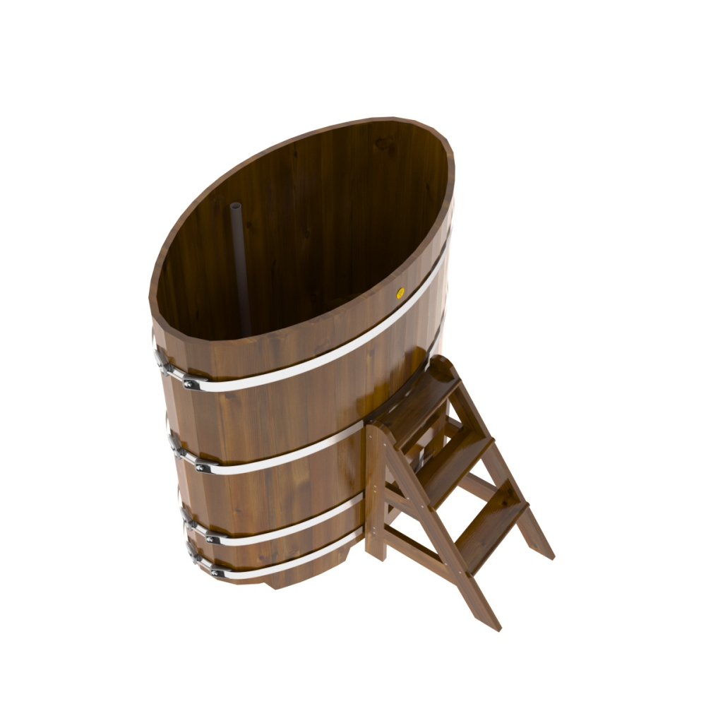 Купель BENTWOOD Лиственница Морёная Рустик (0,8*1,42*1,4 м.) ПАР МАСТЕР
