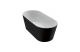 Акриловая ванна BelBagno 180х80 см BB71-1800-NERO-W0 без перелива, черный МОСПЛИТКА