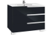 Шкаф под раковину Roca Victoria Nord Black Edition 60x45 ZRU9302832 АКВАМЕТРИЯ