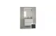 Тумба с раковиной Cezares Glass 75 41799 antracite МОСПЛИТКА