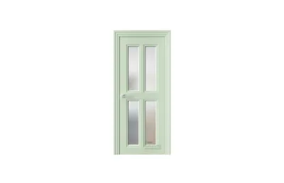 Межкомнатная дверь Novella N24 RAL6019 стекло 7 ДВЕРЕЙ