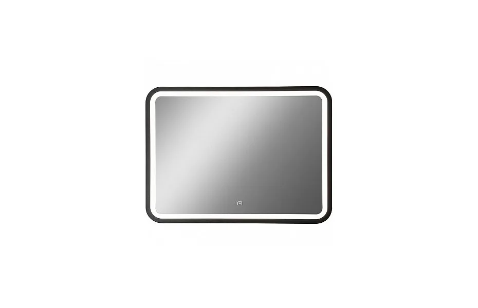 Зеркало Art&Max Genova 120 см AM-Gen-1200-800-DS-F с подсветкой, черный МОСПЛИТКА