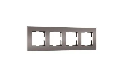 РАМКА НА 4 ПОСТА WERKEL SLAB БРОНЗА МАТОВЫЙ W0042963 4690389193538 МОСПЛИТКА