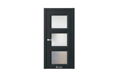 Neo Classic N6 Черный RAL9005 стекло 7 ДВЕРЕЙ