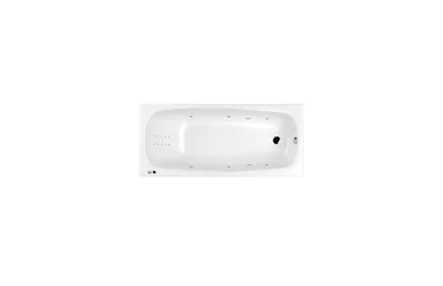 Акриловая ванна 170х75 см Whitecross Layla Slim Line Nano 0122.170075.100.LINENANO.CR с гидромассажем МОСПЛИТКА