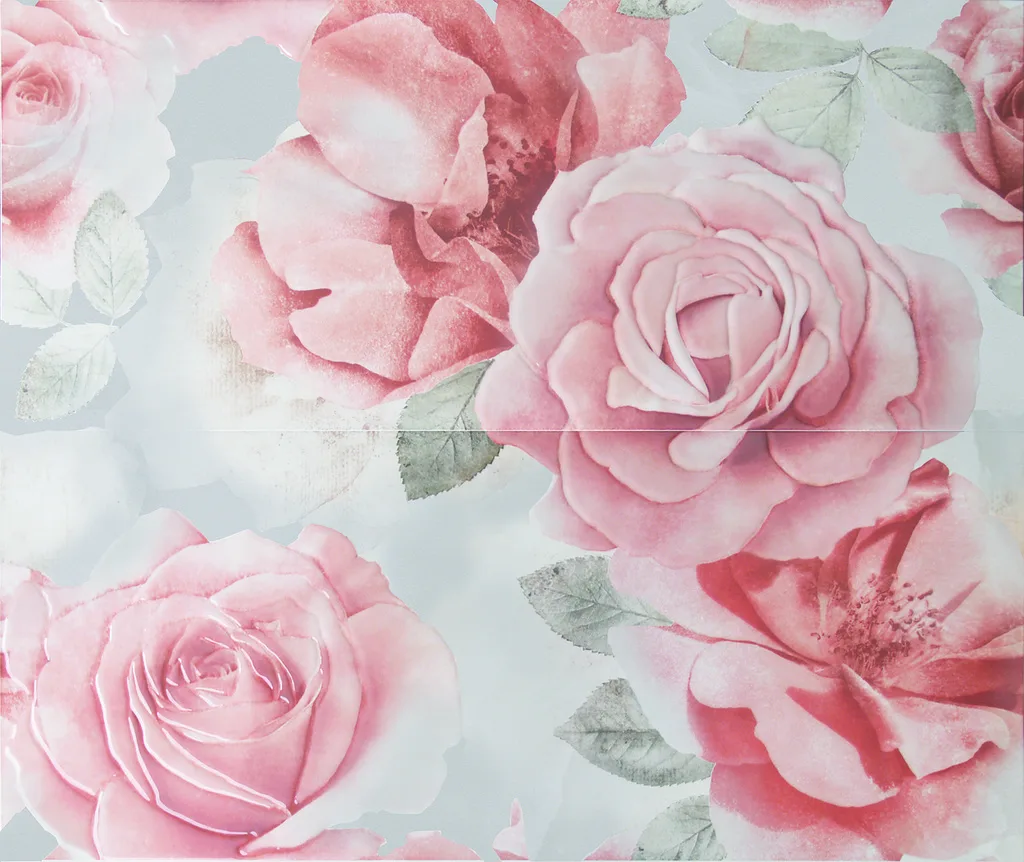 Floreale Rosone Floreale Grigio, панно композиция из 2 шт.) ARTCERAMICA - АРТКЕРАМИКА