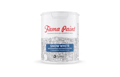Snow white Fama paint Студия красок ТехноВуд